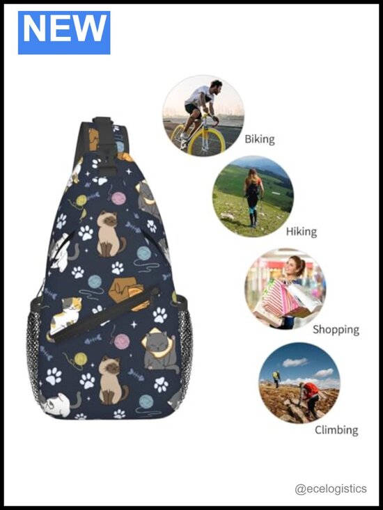 Sling Backpack Crossbody Chest Bag Hiking Daypack Travel Shoulder Bag